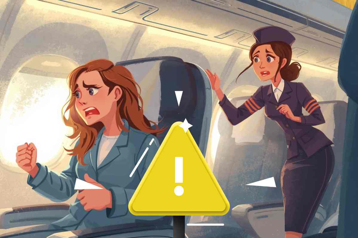 Panico in aereo immagine grafica