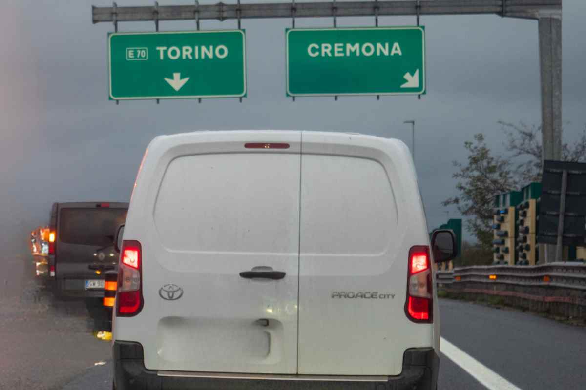 fiorino in autostrada