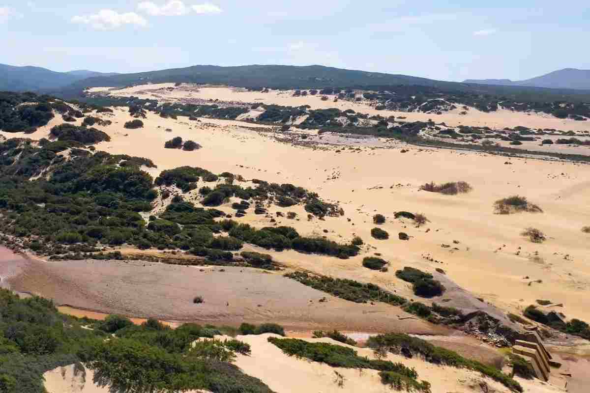 vista delle dune di piscinas