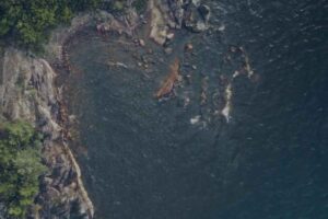 una delle isole svedesi viste dall'alto