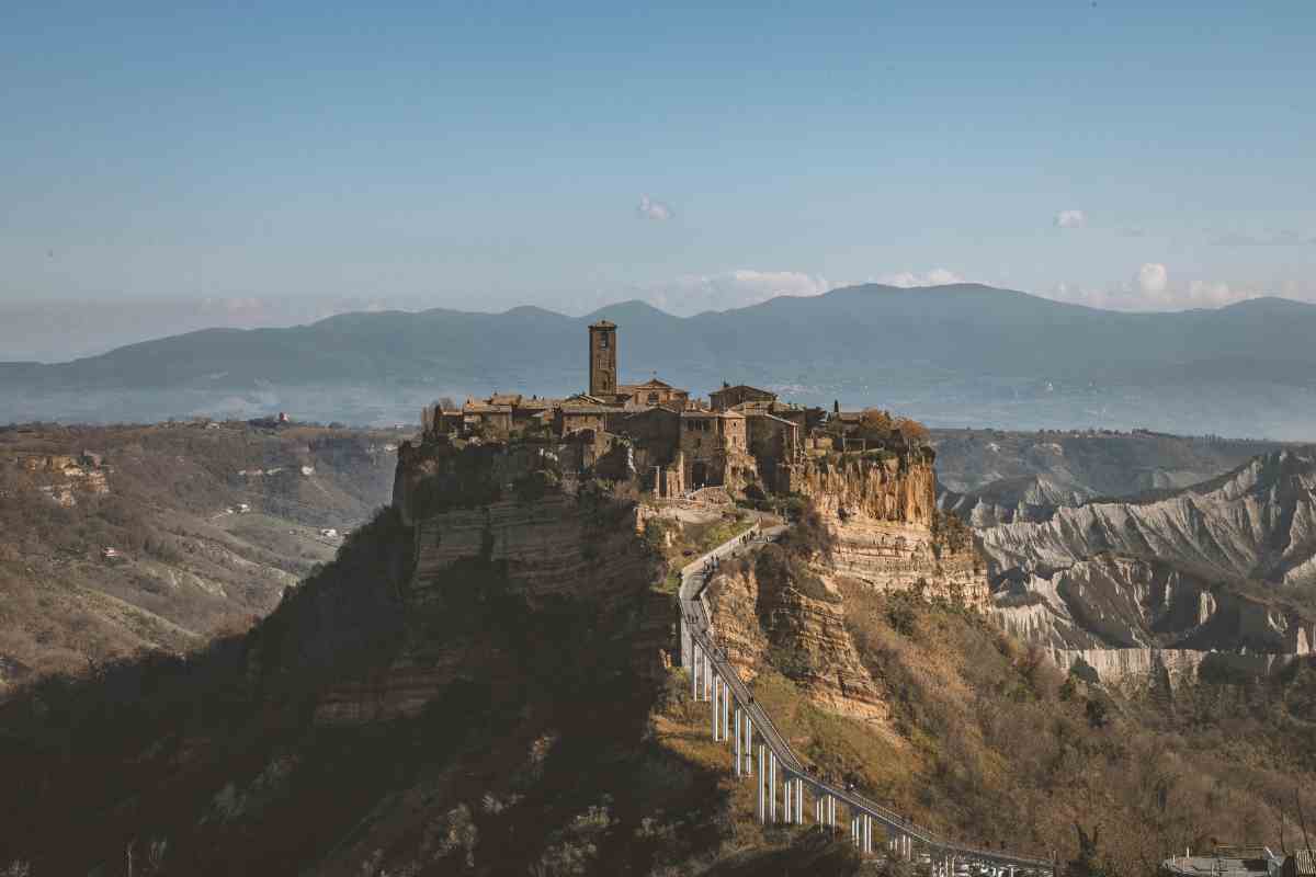 Vista di Viterbo da lontano
