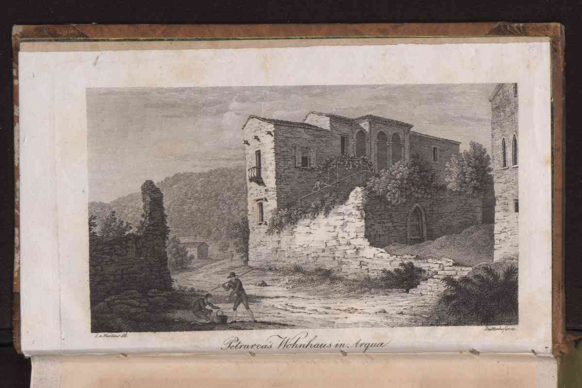 Ulteriori dettagli Casa di Petrarca ad Arquà. Tavola tratta da Reise nach Venedig, 1824