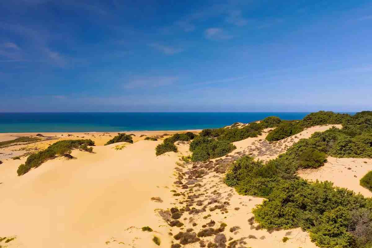 le dune di piscinas vista mare