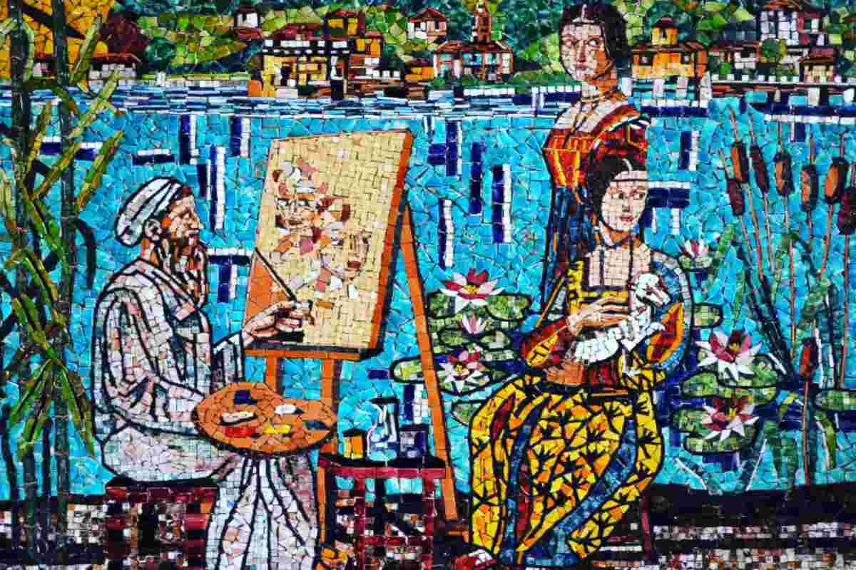 mosaico che si trova nel parco dei mosaici 