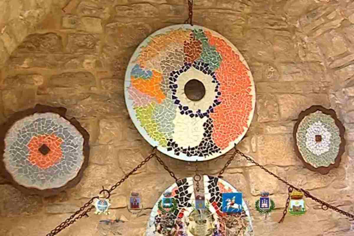 particolare di un mosaico di forenza