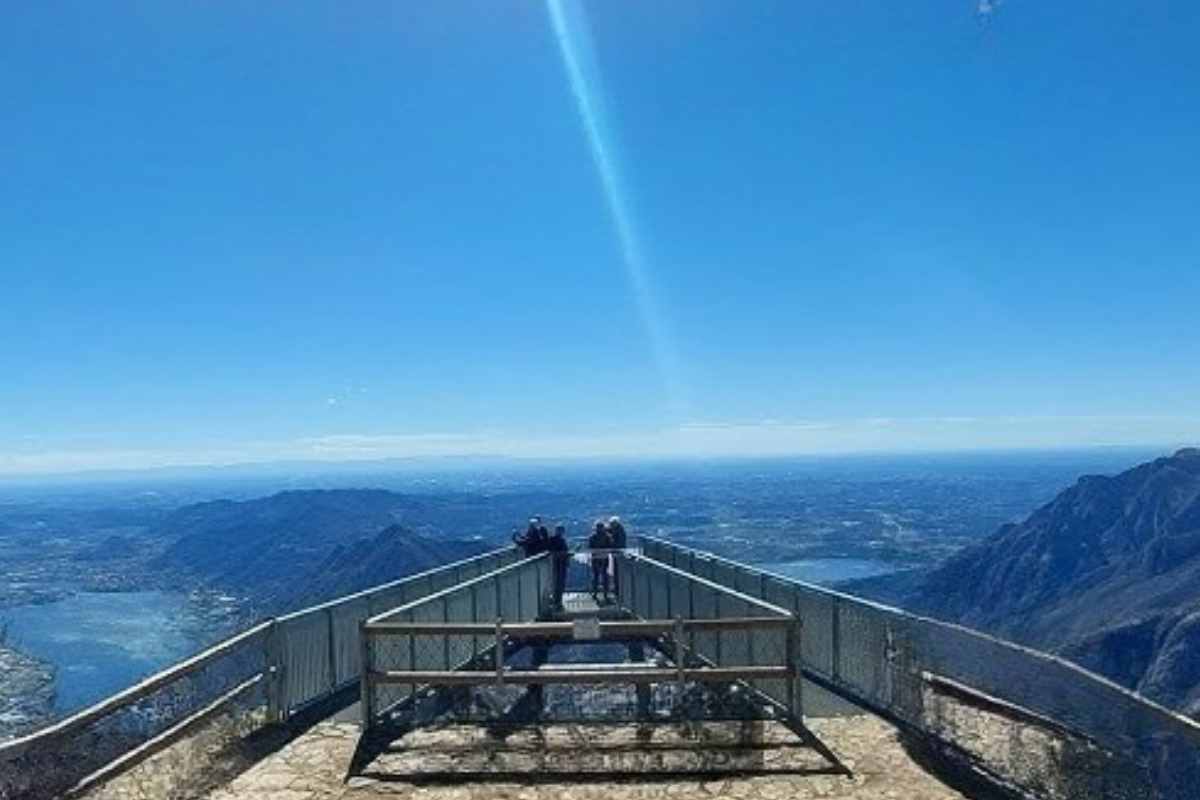 il punto alto del belvedere a piani dei resinelli