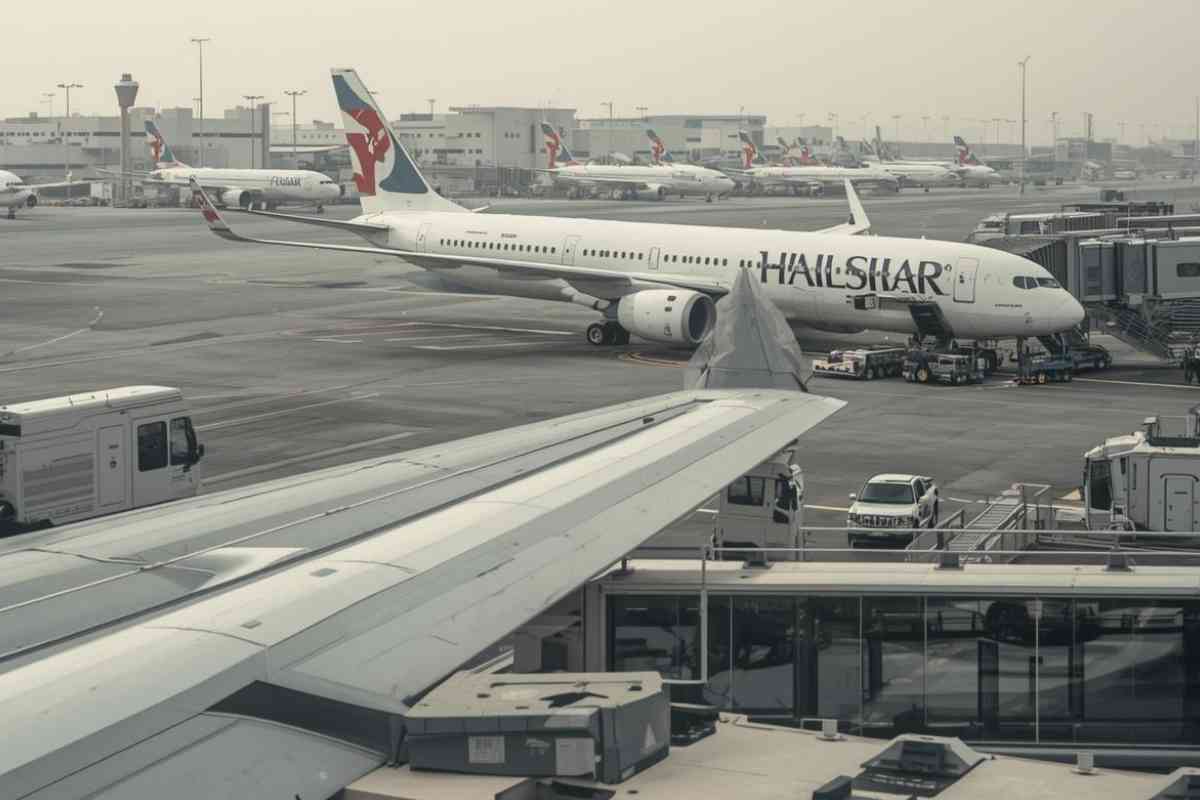 aerei in un aeroporto