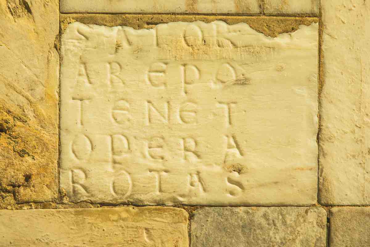 uno dei quadrati del sator più noti