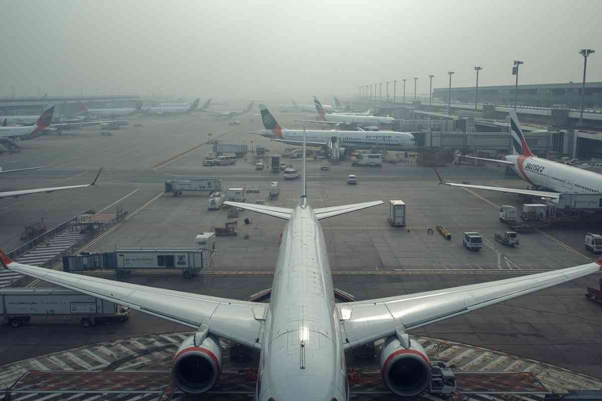 aerei fermi in aeroporto