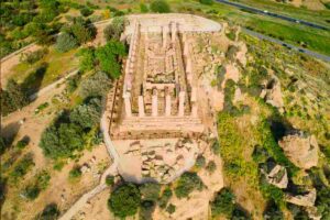 la valle dei templi vista dall'alto