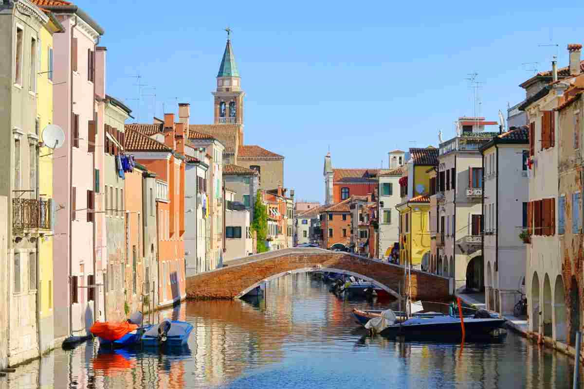 uno dei canali di chioggia