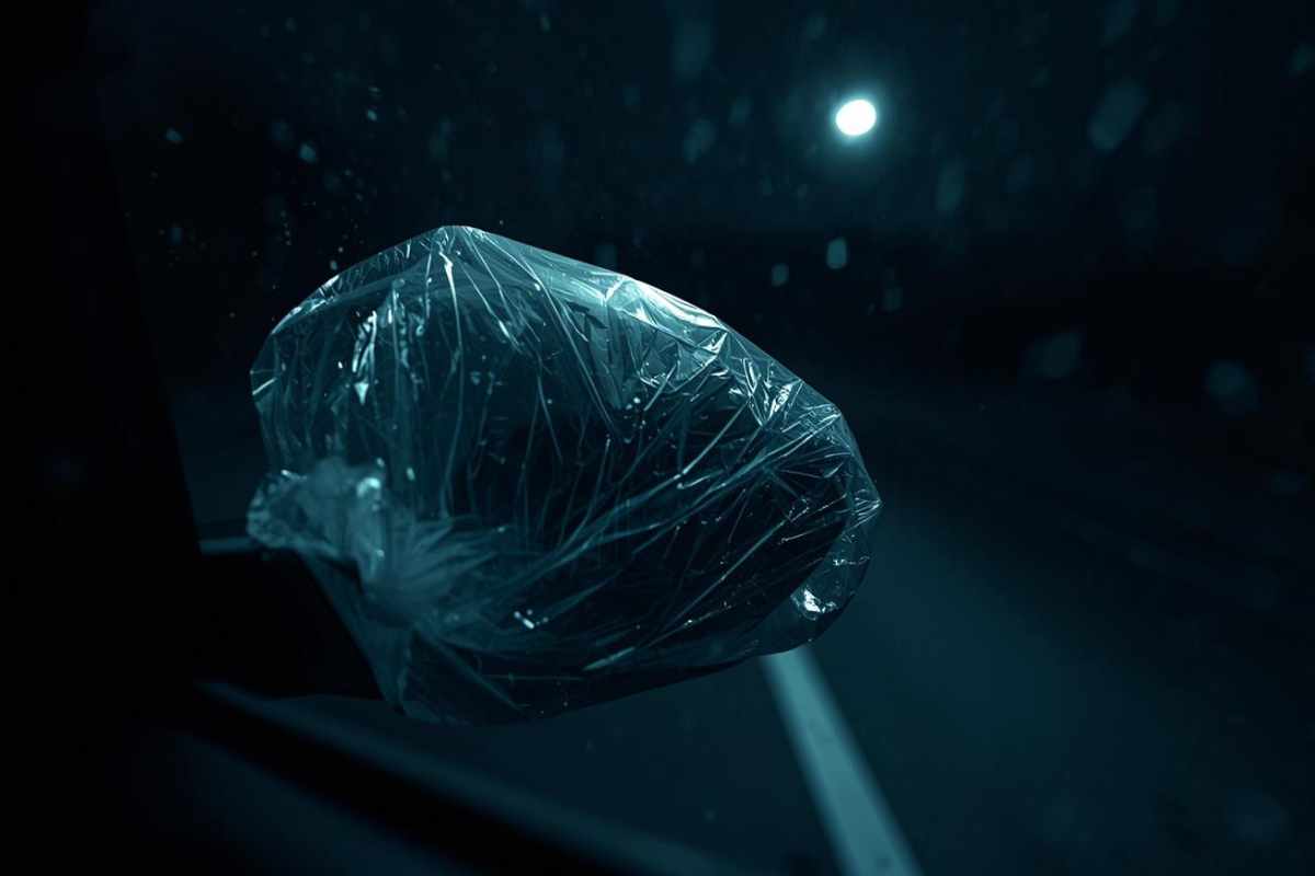 sacchetto specchietto retrovisore di notte