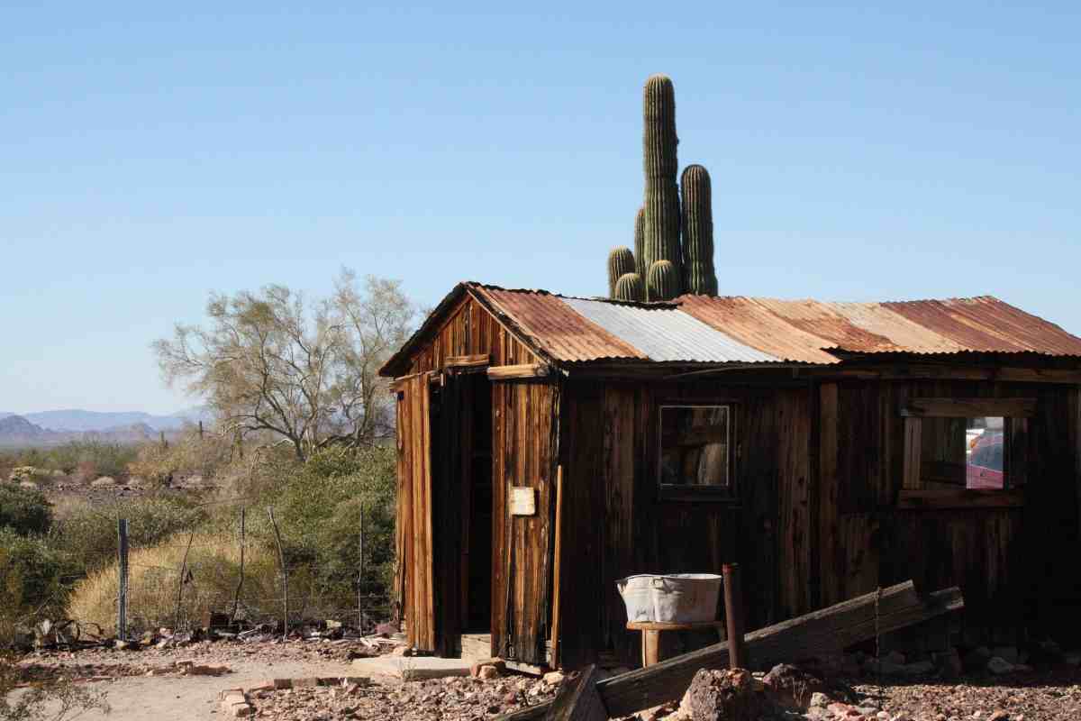 una delle case nel deserto di Quartzsite