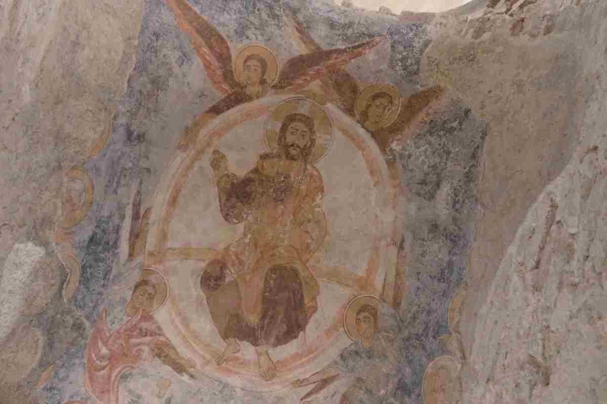 affresco all'interno della Cattolica di Stilo