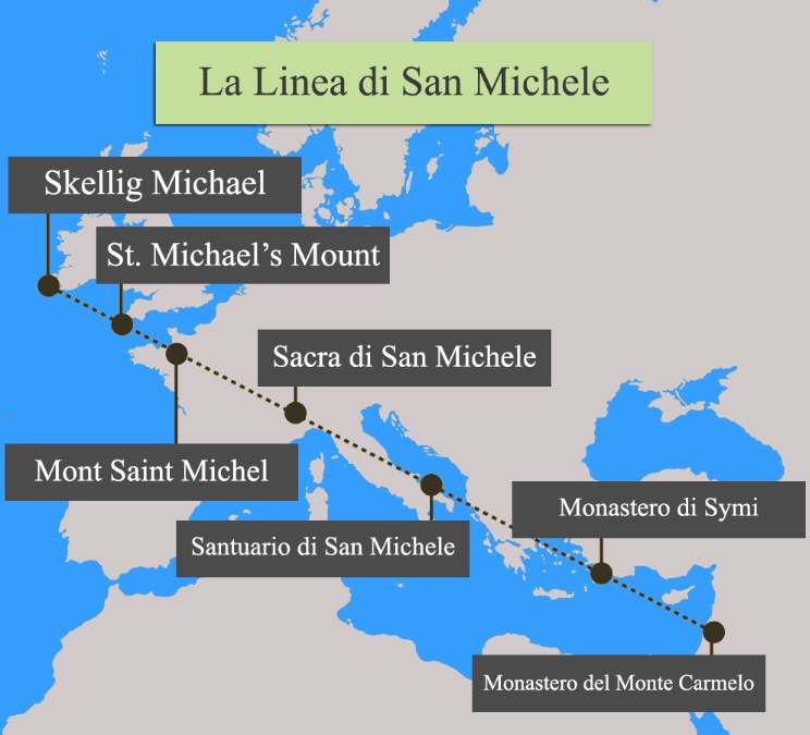 mappa della Linea di San Michele