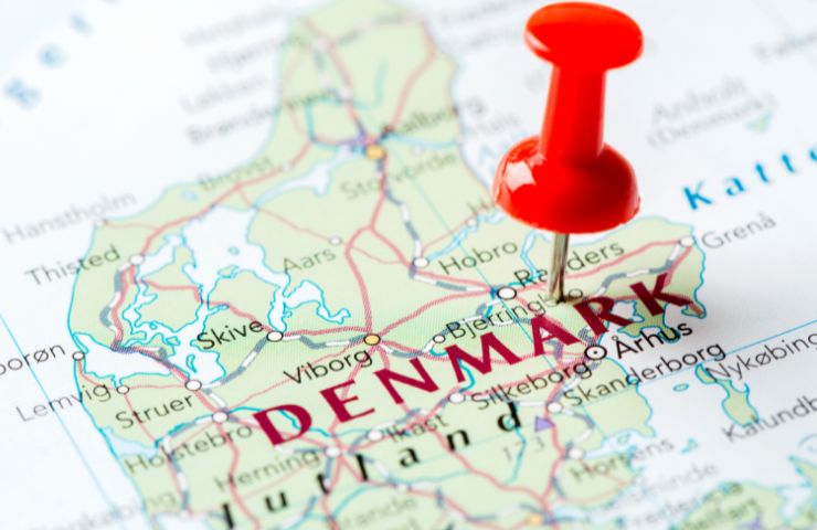 cartina europa danimarca