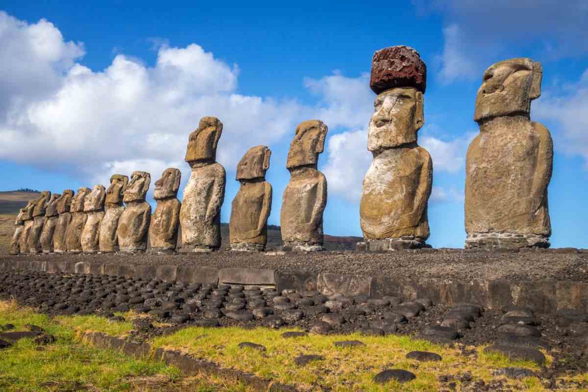 teste giganti dell'isola di pasqua