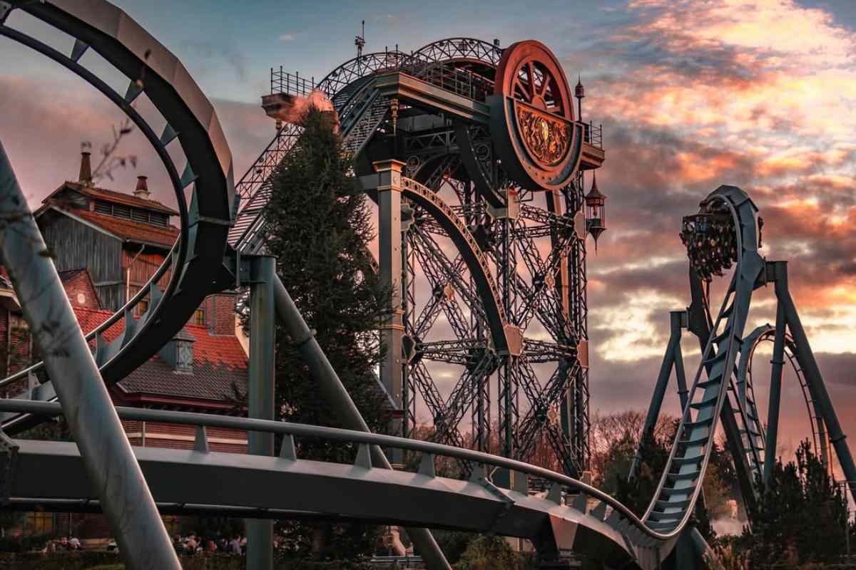 una delle montagne russe di efteling