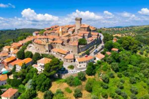 Vista dal drone di Capalbio
