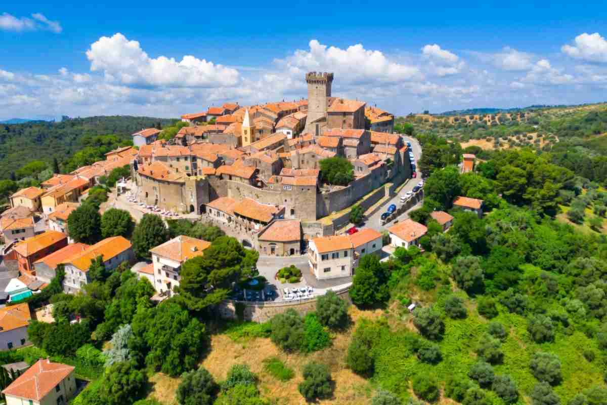 Vista dal drone di Capalbio